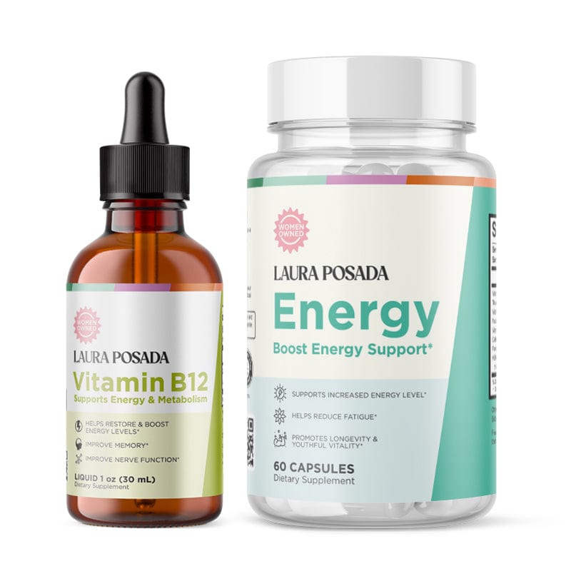 Combo de Energía Total: Adiós Fatiga con Energy + Refuerzo Líquido de Vitamina B12
