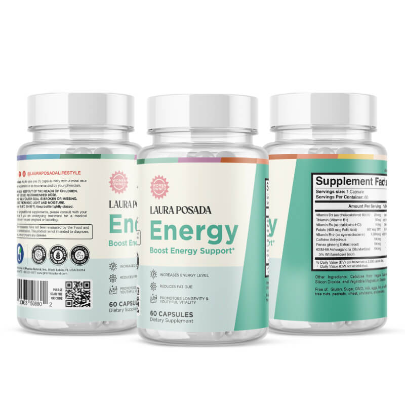 Energy | Increases energy, improves mental clarity and mood, supports metabolism