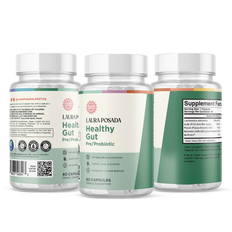Healthy Gut | Pre-Probióticos para Reducir Inflamación y Mejorar Flora Intestinal