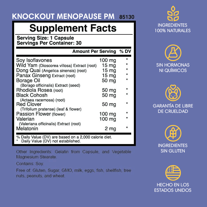 Knockout Menopause 24/7 Combo | Alivio Síntomas Menopausia
