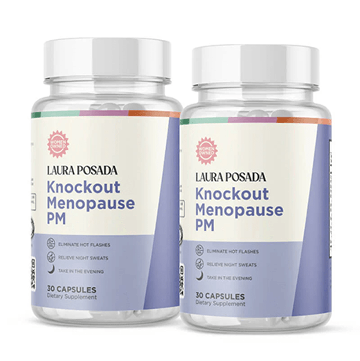 Knockout Menopause PM | Alivio Natural para Sudores Nocturnos, Ansiedad y un Sueño Reparador