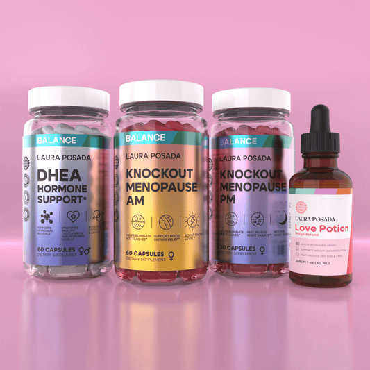 Combo Apoyo Hormonal 360; Apoya Y Equilibra Producción Natural de las Hormonas Progesterona, Testosterona Y Estrógeno