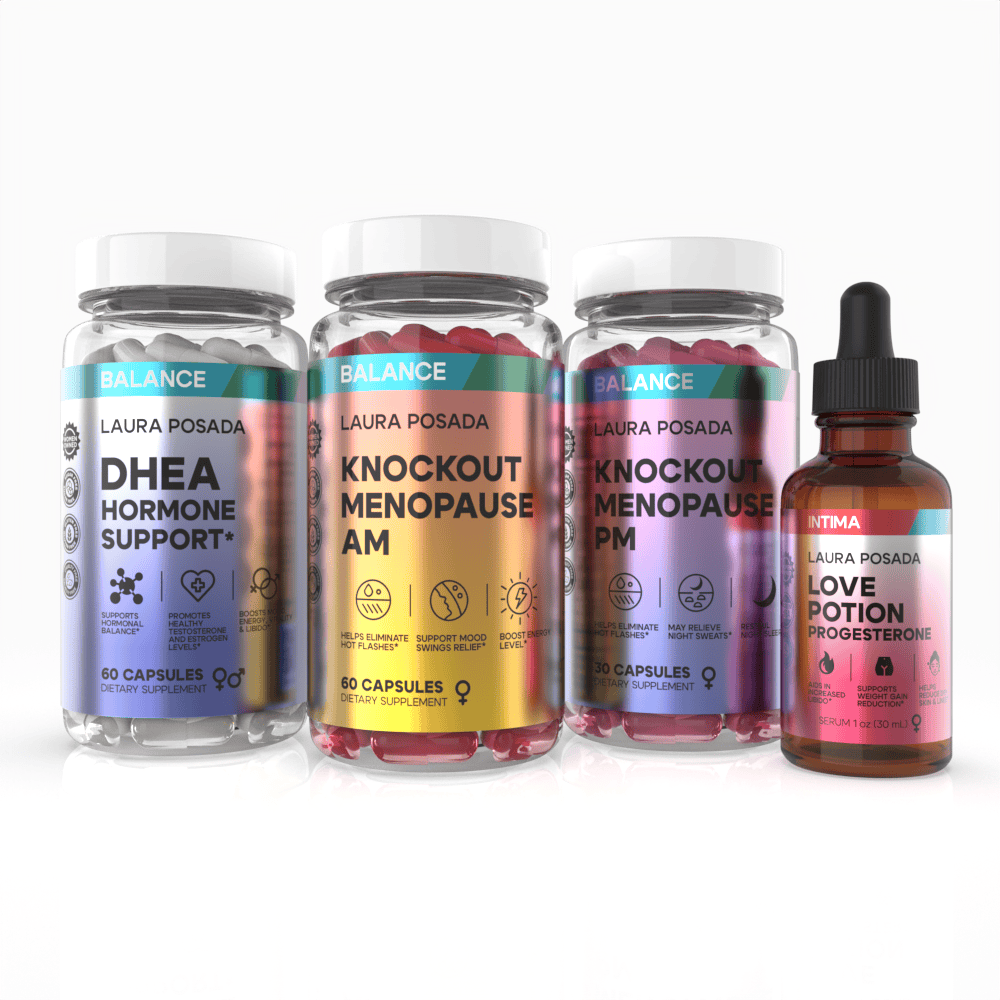 Combo Apoyo Hormonal 360; Apoya Y Equilibra Producción Natural de las Hormonas Progesterona, Testosterona Y Estrógeno