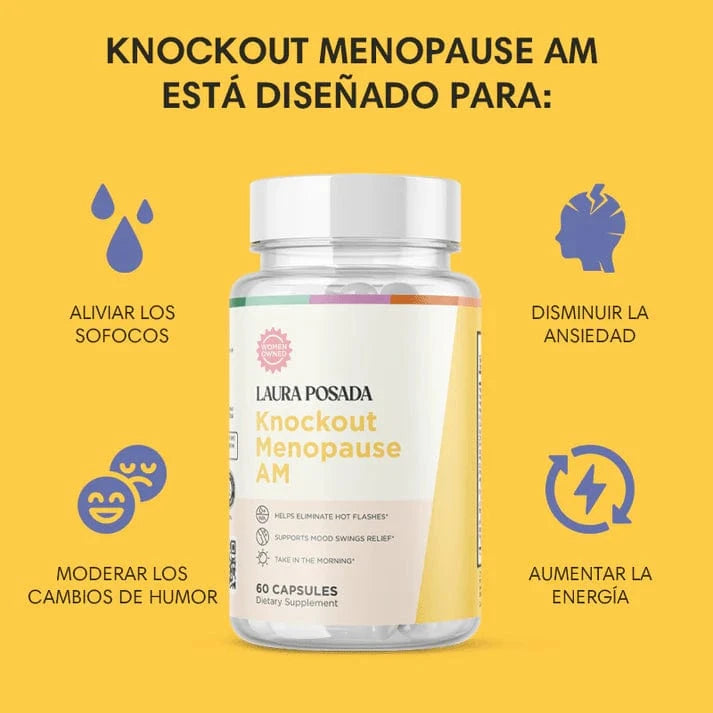 <tc>Knockout Menopause AM | Natural Support for Energy, Focus, Mood Swings, and Hot Flashes</tc>