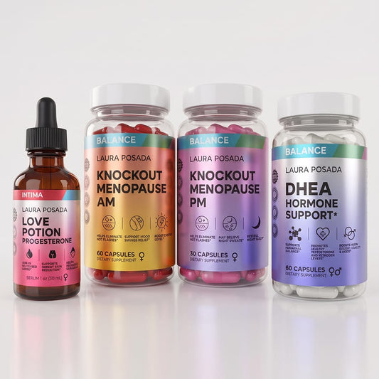 Combo Apoyo Hormonal 360; Apoya Y Equilibra Producción Natural de las Hormonas Progesterona, Testosterona Y Estrógeno