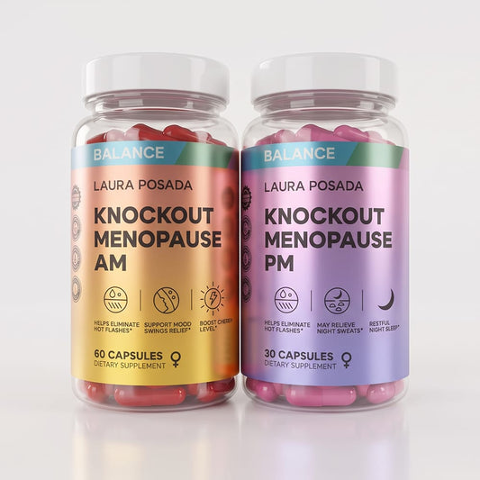 Combo Knockout Menopause 24 / 7 | Alivio Síntomas Menopausia AM y PM