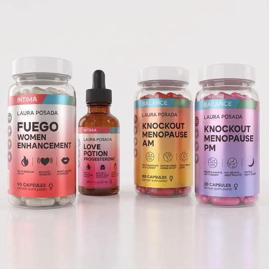 Combo Knockout Passion: Alivio Completo De La Menopausia +Potenciador De La Libido