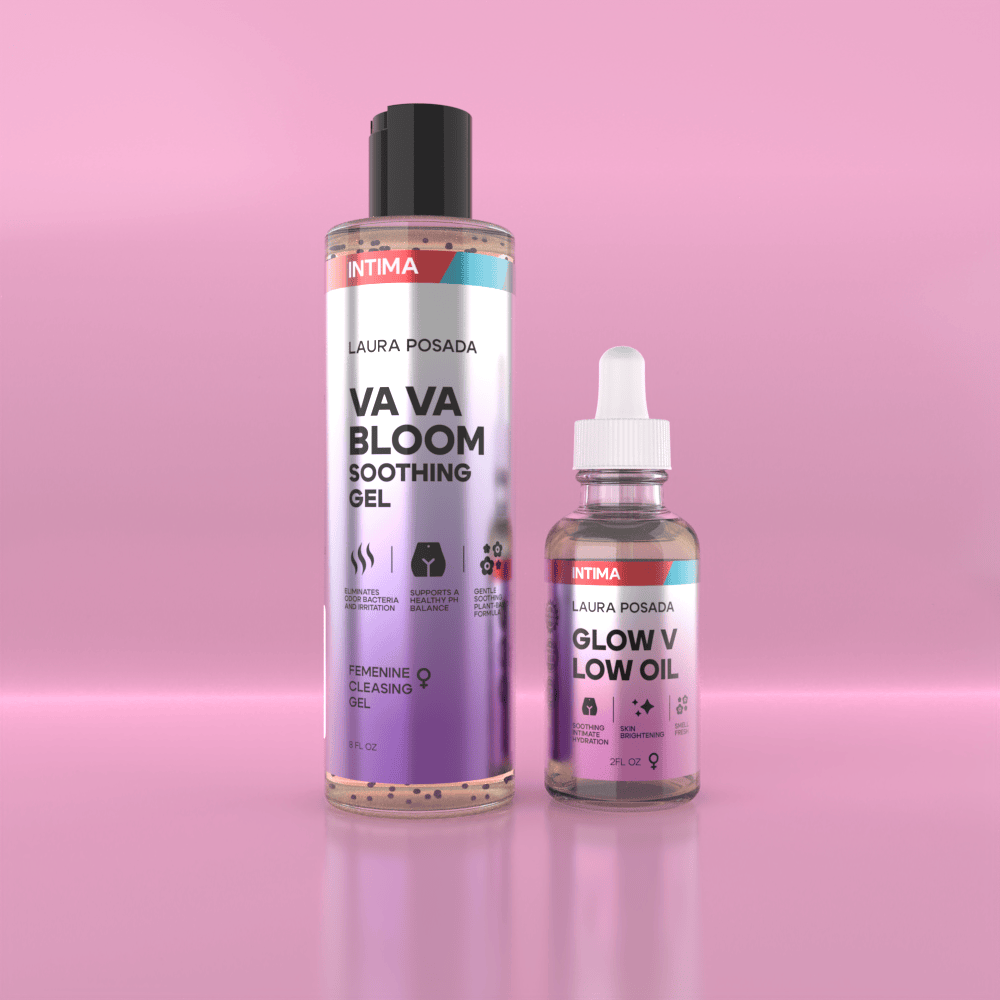 Combo Intima:  Glow V Low Oil + VaVa Bloom Soothing Gel: Hidratación| Frescura| Equilibrio PH