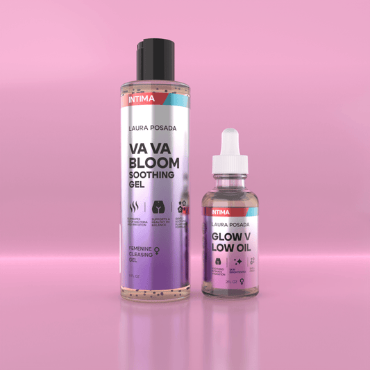 Combo Intima:  Glow V Low Oil + VaVa Bloom Soothing Gel: Hidratación| Frescura| Equilibrio PH