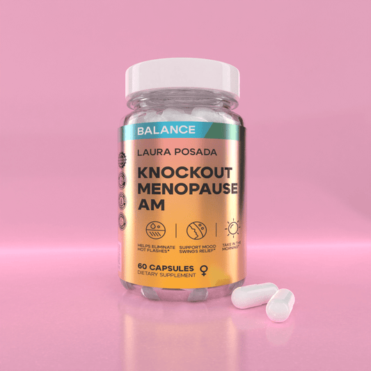 Knockout Menopause AM | Apoyo Natural para Energía, Enfoque, Cambios de Humor, Sofocos