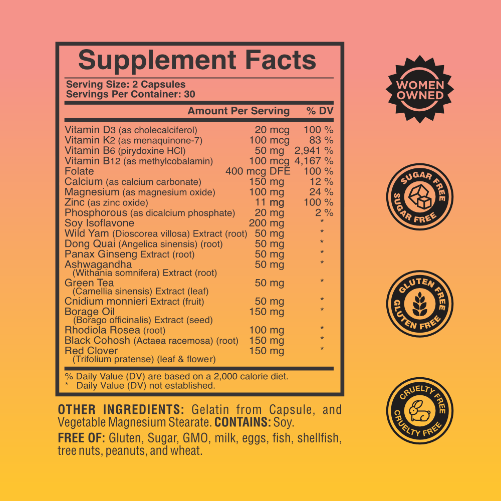 <tc>Knockout Menopause Combo 24/7 | AM & PM Menopause Symptom Relief</tc>
