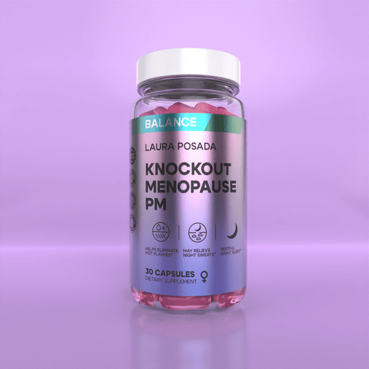 Knockout Menopause PM | Alivio Natural para Sudores Nocturnos, Ansiedad y un Sueño Reparador