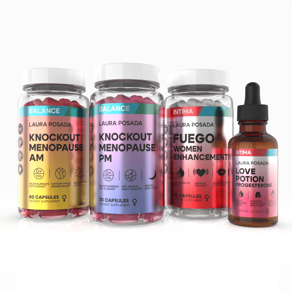 Combo Knockout Passion: Alivio Completo De La Menopausia +Potenciador De La Libido