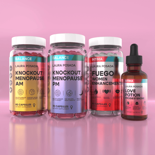 Combo Knockout Passion: Alivio Completo De La Menopausia +Potenciador De La Libido