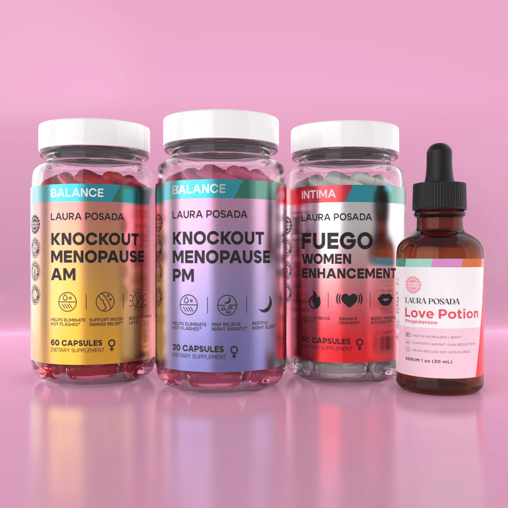 Combo Knockout Passion: Alivio Completo De La Menopausia +Potenciador De La Libido