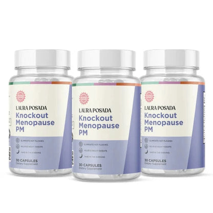 Knockout Menopause PM | Alivio Natural para Sudores Nocturnos, Ansiedad y un Sueño Reparador