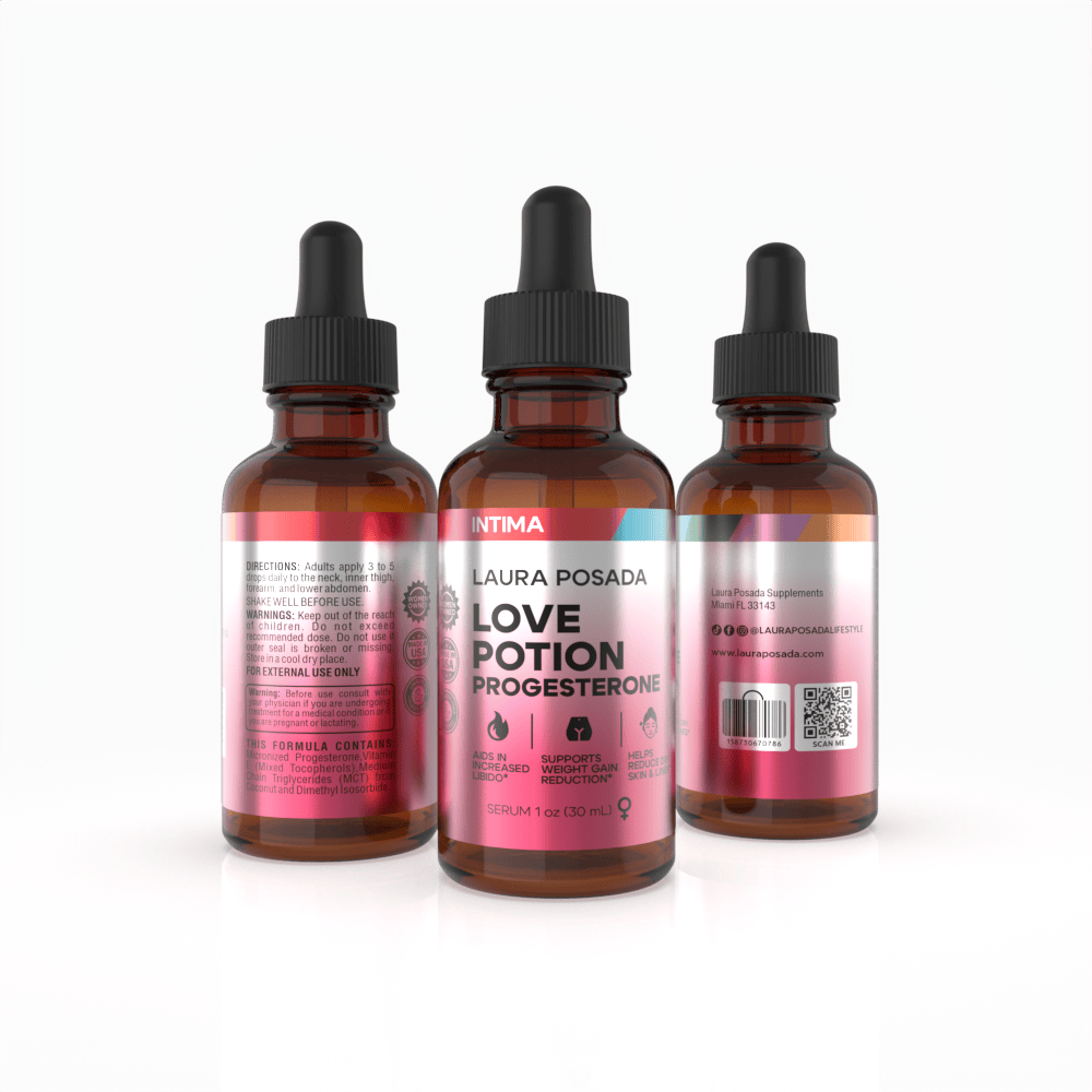 Love Potion | Progesterona tópica para Aumentar la Libido, Reducir Sofocos, Mejorar Resequedad de la Piel