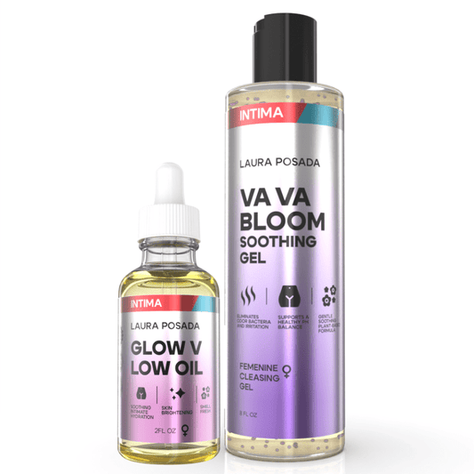 Combo Intima:  Glow V Low Oil + VaVa Bloom Soothing Gel;: Hidratación| Frescura| Equilibrio PH